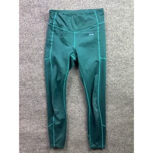 Janji Running Leggings Womens Small Teal Green Groundwork 7/8 Tight Pockets